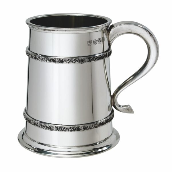 celtic bands- pewter- beer-mug