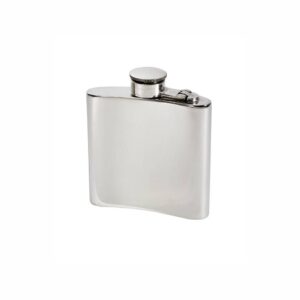 4oz Pewter Kidney Flask with Captive Top